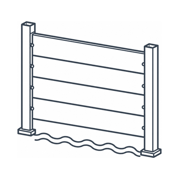 Flood barrier icon